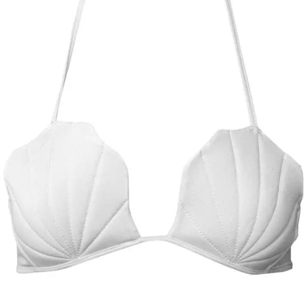 Scalloped Shell Shape Bra Bikini Top